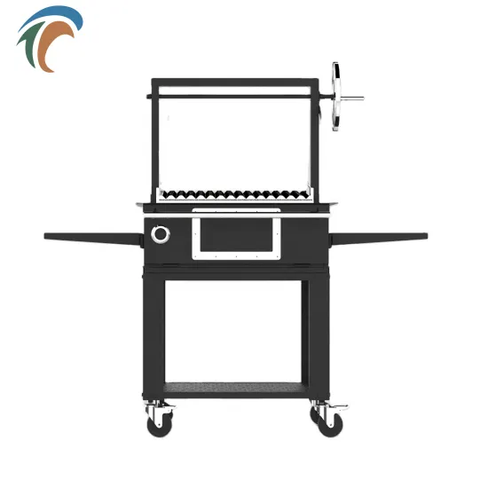 Rectangle Argentine Adjustable High Commercial Barbecue Grill Portable Bbq Grill Bricks Oil Leakage Prevention Gifts Party Grill