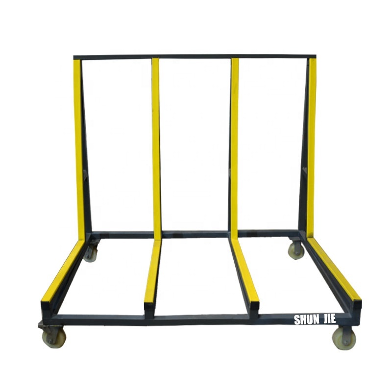 Portable One-sided Glass Transport Trolley for Load 500kg PVC Board Handling Cart