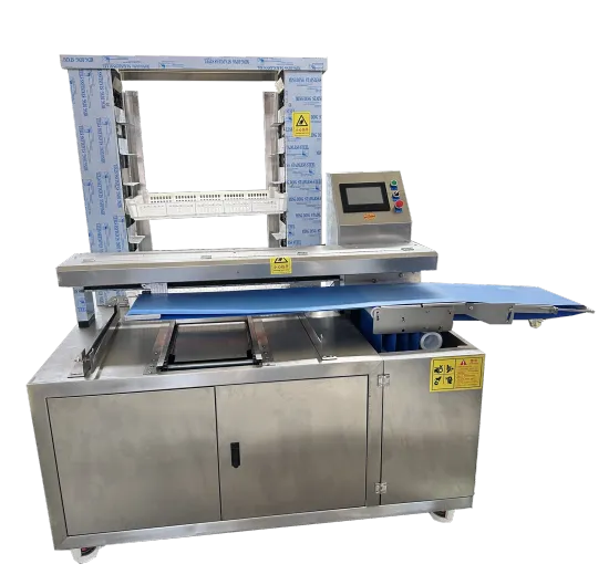 Steamed Bun Tray Arranging Machine for Snack Food Pallet Line