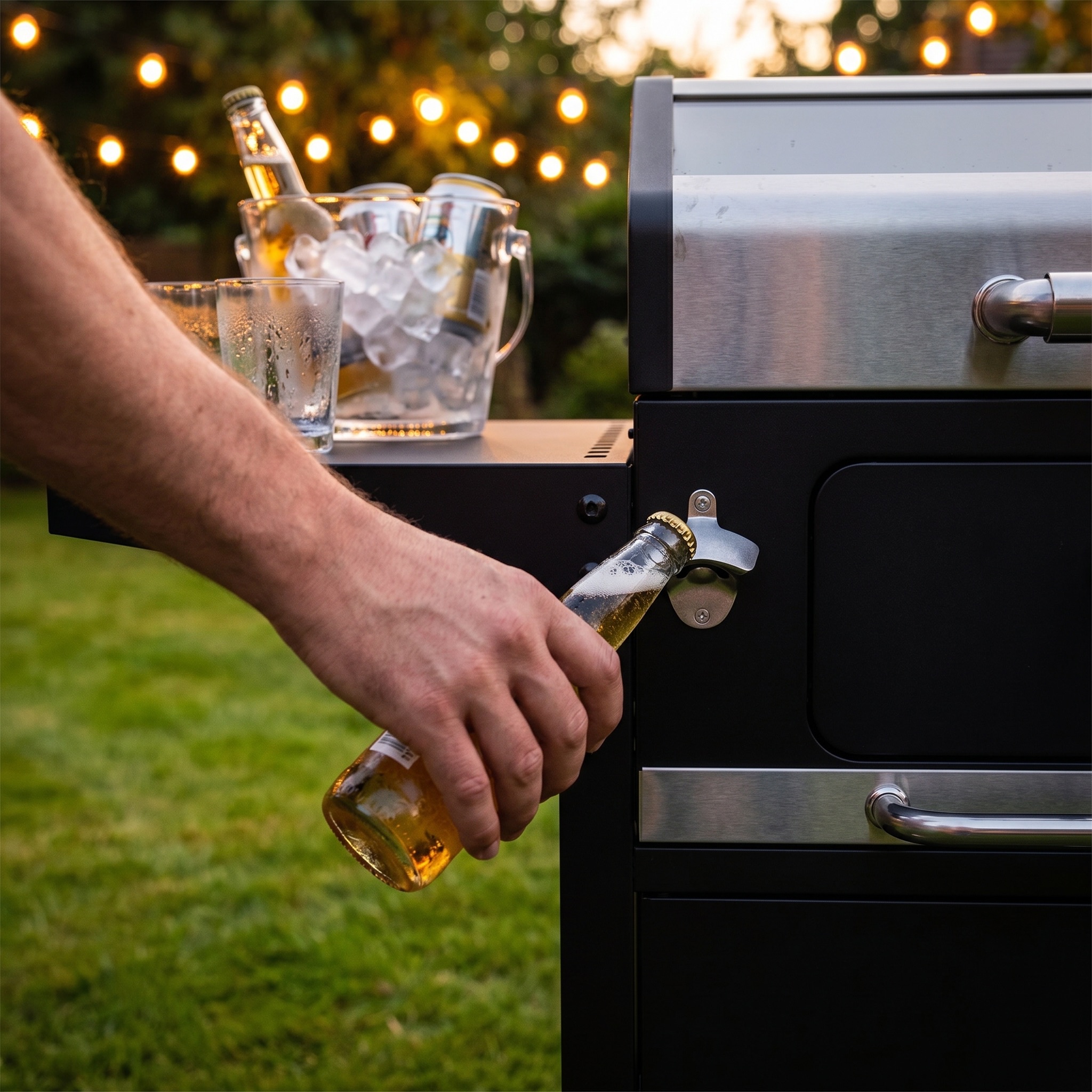 backyard charcoal grill