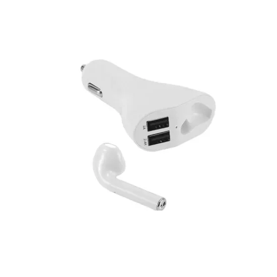 Wireless Portable Charger with Dual USB Ports and Car Charger for Wireless Headphones