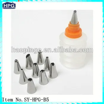Plastic cake cookie icing nozzles