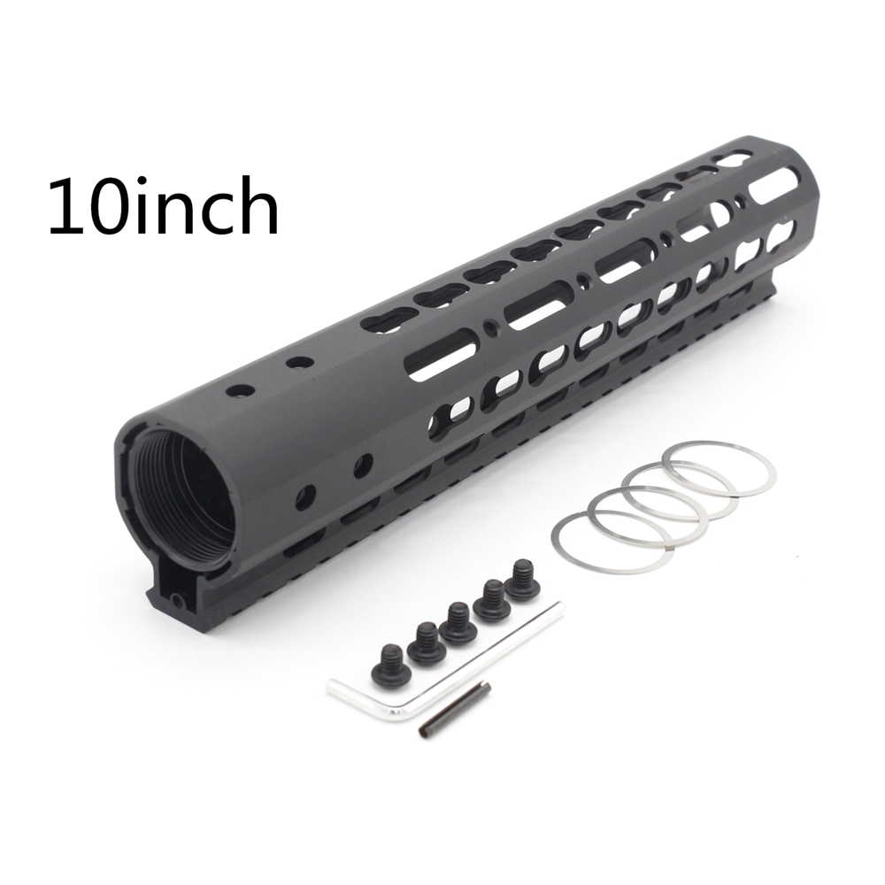 AR15/M4/M16 Keymod / M-lok Handguard Rail Picatinny Free Float Mount System Ultralight 7/9/10/12/13.5/15'' Black Anodized