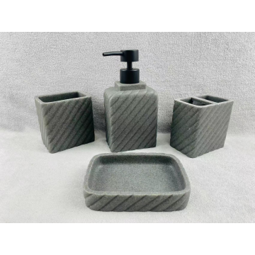 Newly resin bathroom accessories set