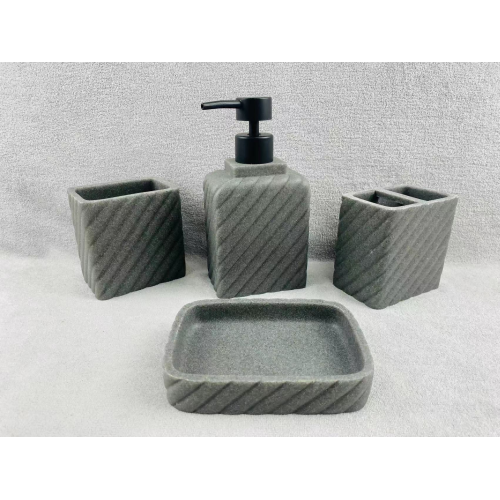 Newly resin bathroom accessories set