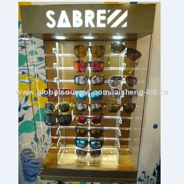 Eyewear Displays with Metal Steel Sheet DecorationNew
