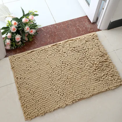 microfiber chenille bath mat, bathroom rug,bath mat,toilet mat