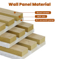 Real wood slat panel Sound absorbing polyester acoustic board Manufactory