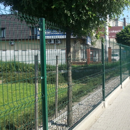 pvc coated security garden bending wire mesh fence