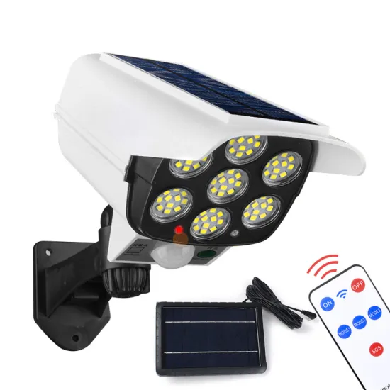 Outdoor Split Solar Panel Surveillance Camera with Motion Sensor LED Garden Wall Light