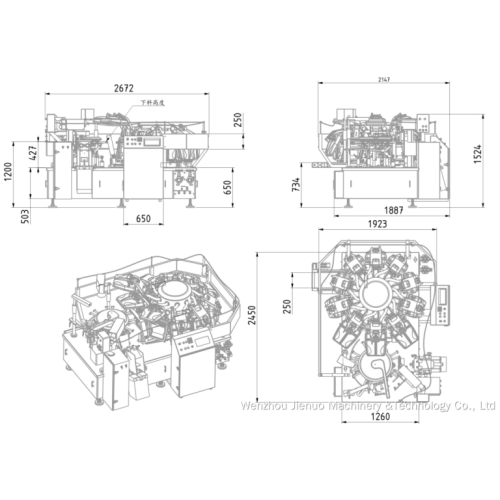 Máquina automática de embalagem a vácuo GC8-ZK10-220