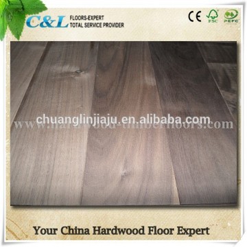 Black American walnut scratch resistant hardwood floors