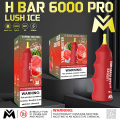 H Bar 6000 PRO Puff