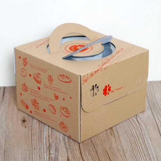Kraft cake box packaging