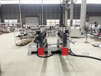 Fish bone floor sawing machine