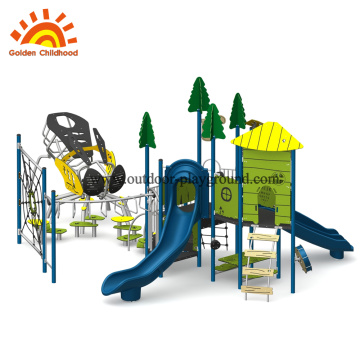 Estructura equipo parque infantil red de escalada al aire libre