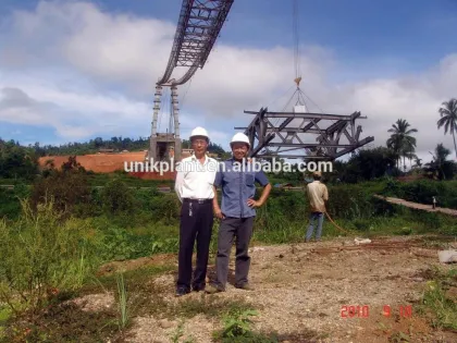 TLLS wire ropes crane in the bridge construction