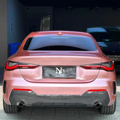 Rose Pink Metallice Car Wrap