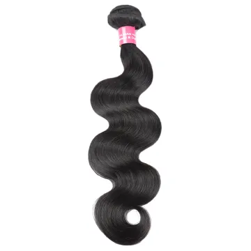 Wholesale Brazilian Virgin Human Hair Vendors Real Unprocessed 1b Body Wave Extension Thick Ends Cuticle Aligned Single Bundle