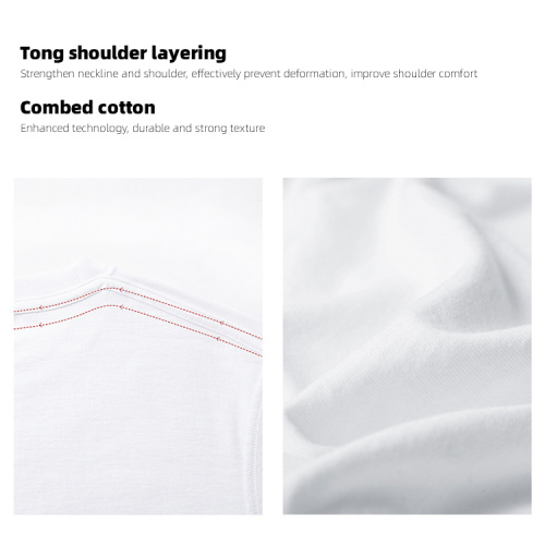 Women's Short-sleeve Crew Neck Shirt Blank Men's Long Short Round Neck T-shirt Supplier