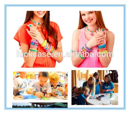 2016 Hot selling Practical Colorful charming exploit kids intelligence DIY silicone bracelets