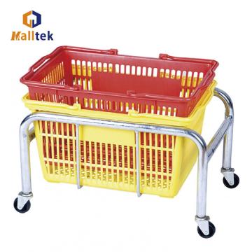Convenience Store Durable Metal Shopping Basket Holder
