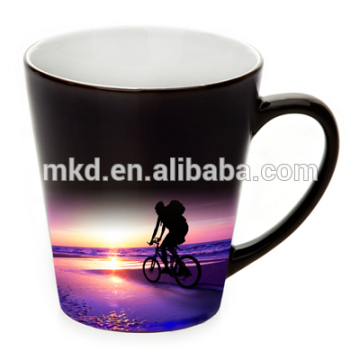 MEIKEDA 12OZ Black Matte Finish color changing magic Mug for Sublimation printing