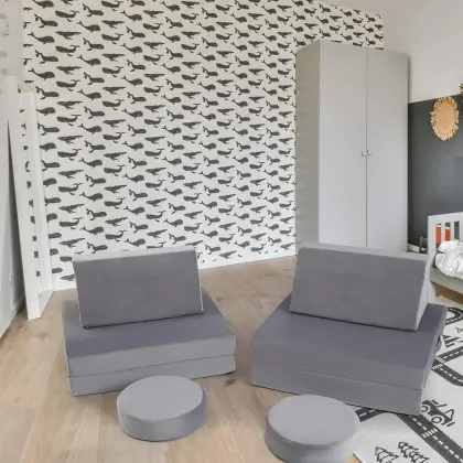 Kids Couch Sofa Modular Toddler Couch Cloth Sofa