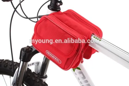 Wholesale practical multifunctional bicycle frame bag double saddle bag