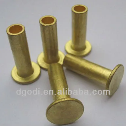 flat head bronze semi tubular rivet, bronze rivet