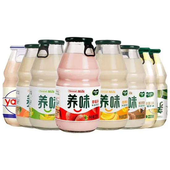 Variety Fruit Puree Milk Drinks