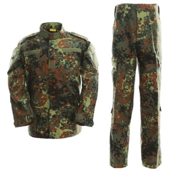 New German Flecktarn Military Uniform Camouflage Suit Paintball Army Fatigues Clothing Combat Pants + Tactical Shirt