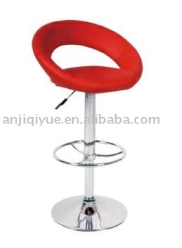 Zhejiang Anji QIYUE red modern Bar stools with PU material QY-7009