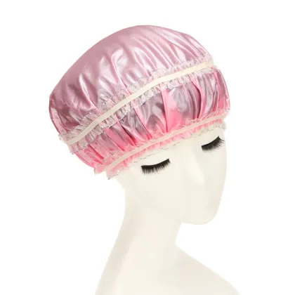 2 Sides Use for High Quality Adult Towel Shower Head Caps Shower Caps with Double