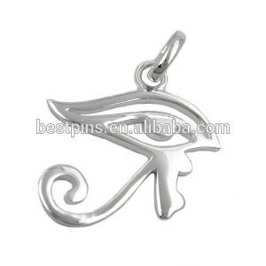 OEM manufacturer eye shaped ankh jewelry pendant tag with necklace