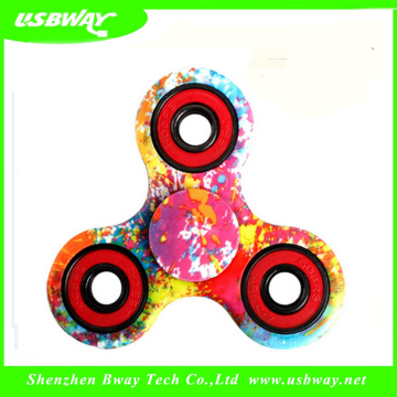 2017 Trending product colorful metal fidget spinner with custom logo boredom edc spinner for children toys