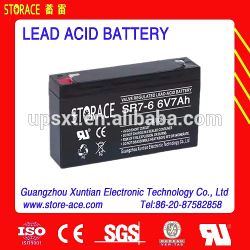 6v 7ah small capacity battery