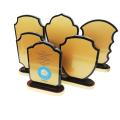high quality wooden award plaque