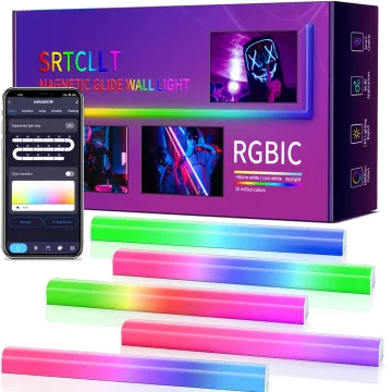 Amazon DIY Glide RGBIC RGBW Wifi Smart Wall Light Bracket Light Led Indoor Modern Wall Lamp Decorative LED Wall Lights