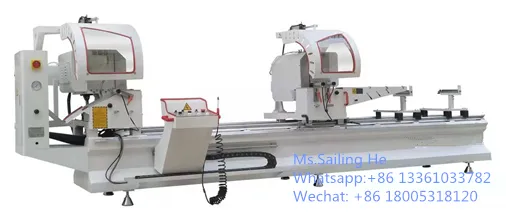 Aluminum Profile Cutting Saw Double Heads