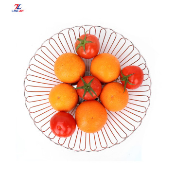 Modern Stainless Steel Metal Wire Fruit Storage Basket