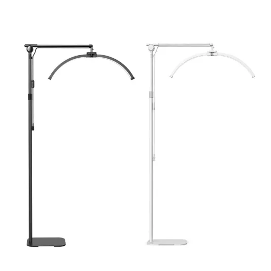 Half Moon LED Lash Light: Nail and Eyelash Beauty Floor Lamp for Photography