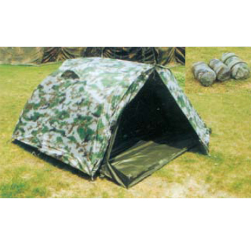 Outdoor double portable military tent