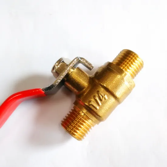 6mm 1/4 inch male x male thread NPT Brass ball valve