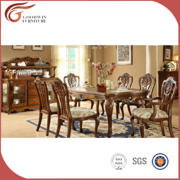 2015 Best sale Luxury six people dining table ,solid wood dining table A20
