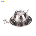 Stainless Steel Loose Leaf Teapot Strainer with Chain