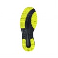 Space Black Yellow Microfiber Safety Shoes