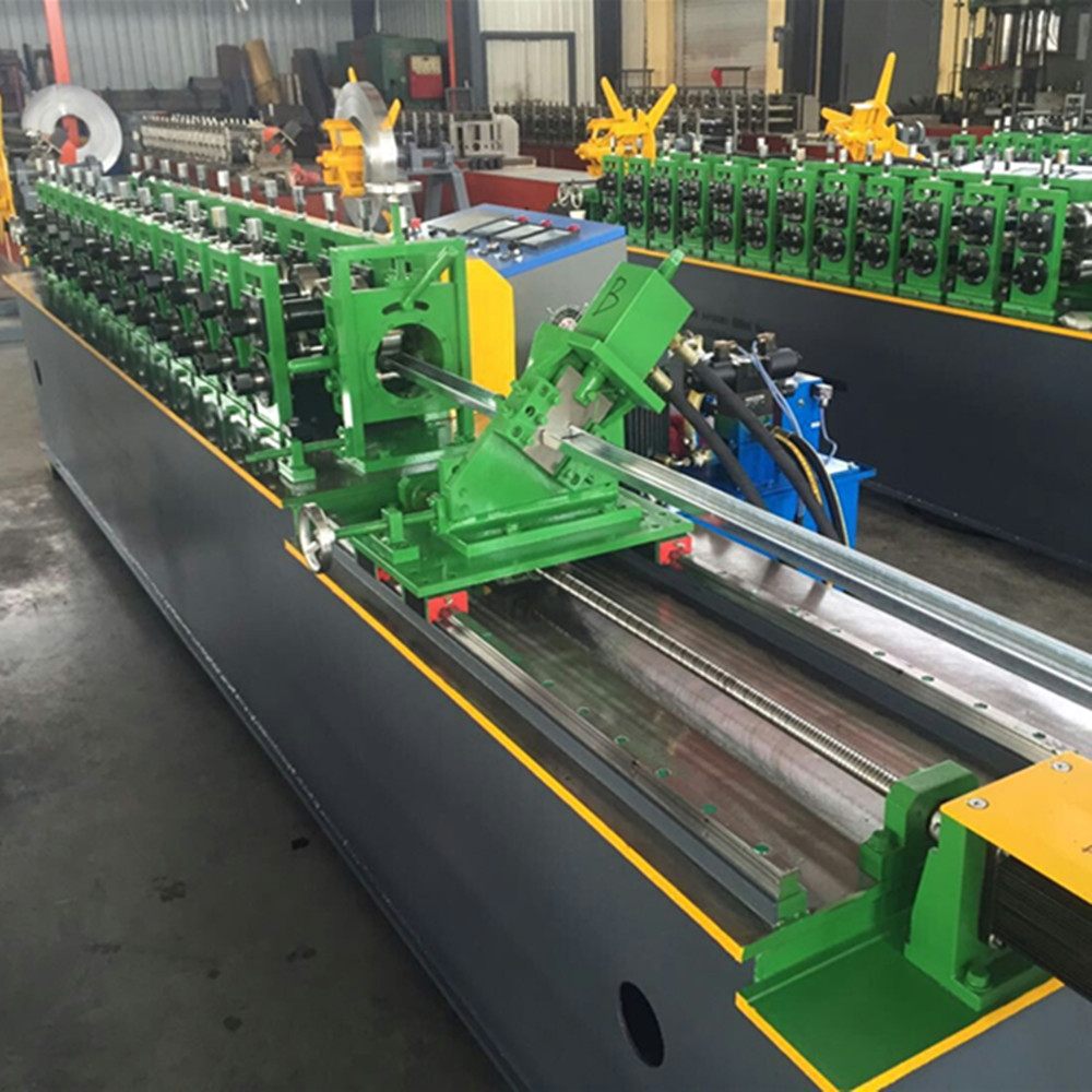 Wall angle metal furring machine