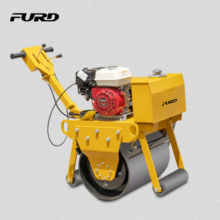 Operated Convenient 325Kg Walk Behind Single Drum Road Roller