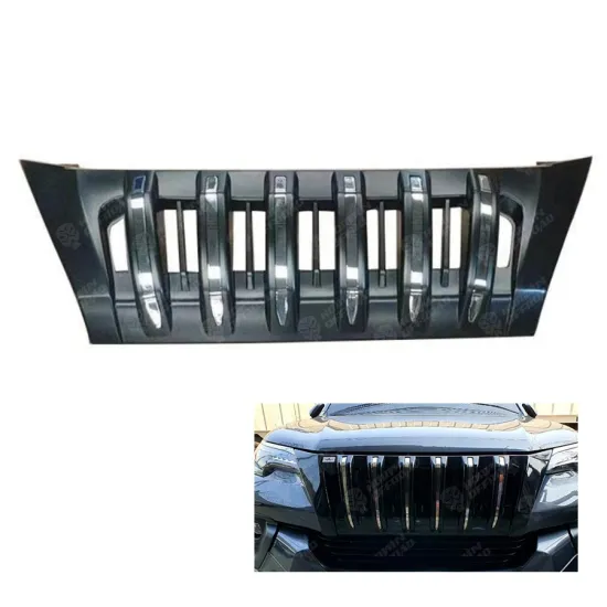 ABS Black Front Racing Grille Bumper Grilles Upper Grill Without Light For Fortuner 2015-2020